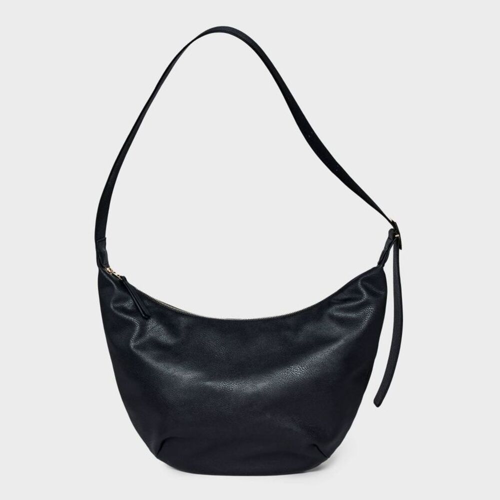 Slouchy Crescent Sling Handbag - Universal Thread Black